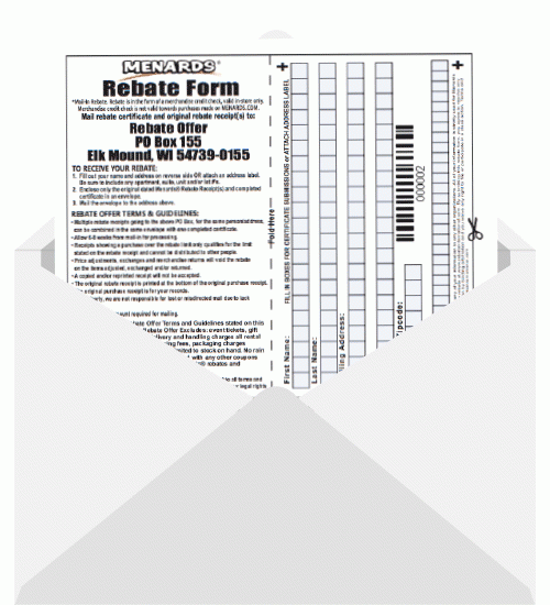 Rebate Forms Site Menards.com